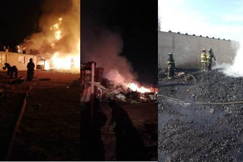 Video: Fuerte incendio en maderería de Toluca requiere de bomberos de varios municipios